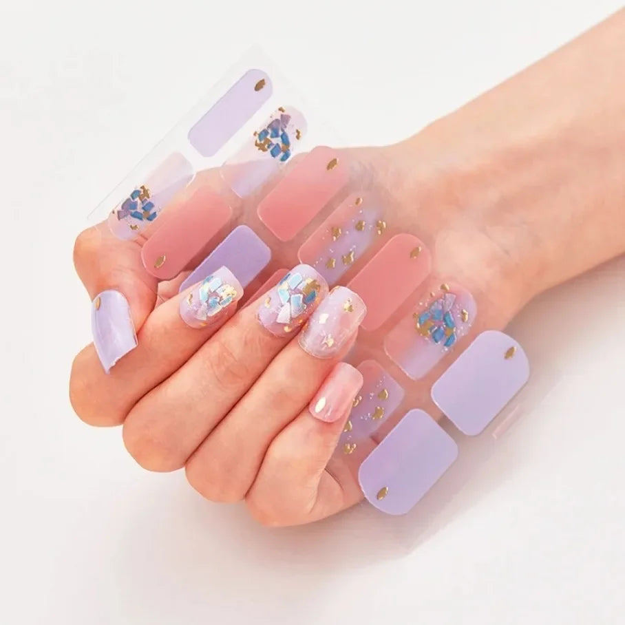Stickers para Uñas de Gel Semi Curado – Diseños de Color Sólido