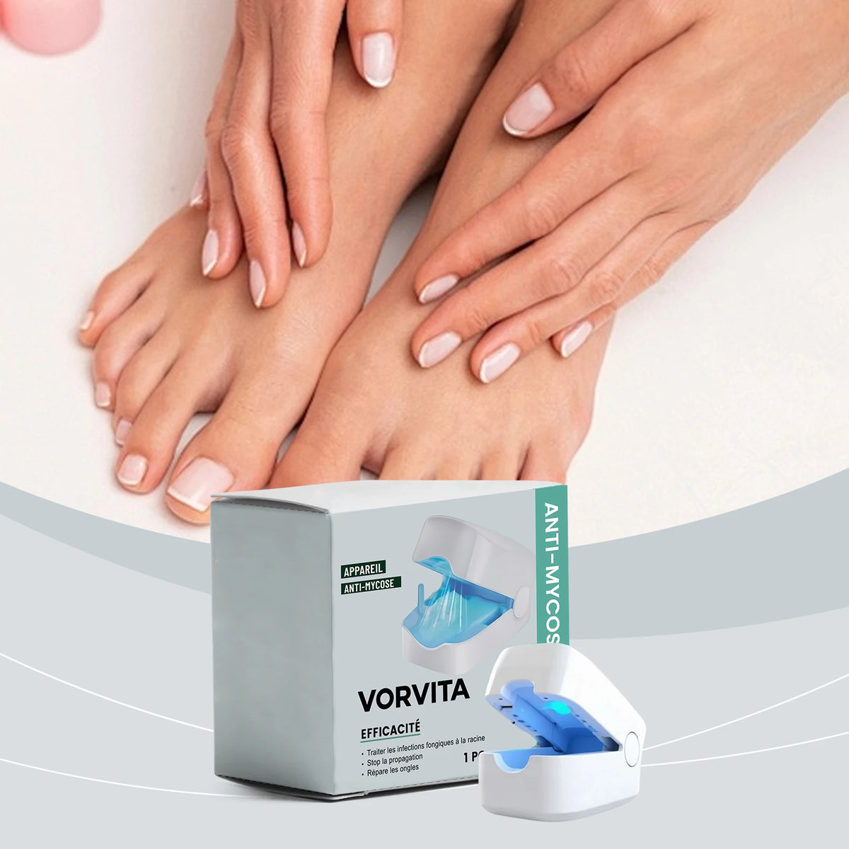 Nail Care Device Gently Nourishes and Cares for Hand and Toenails, Polishes for a Shiny Finish, Convenient for Daily Use