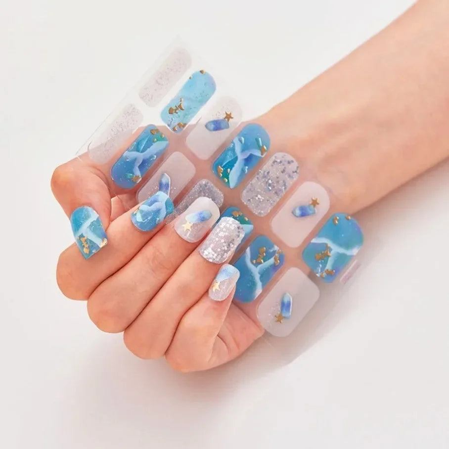 Stickers para Uñas de Gel Semi Curado – Diseños de Color Sólido