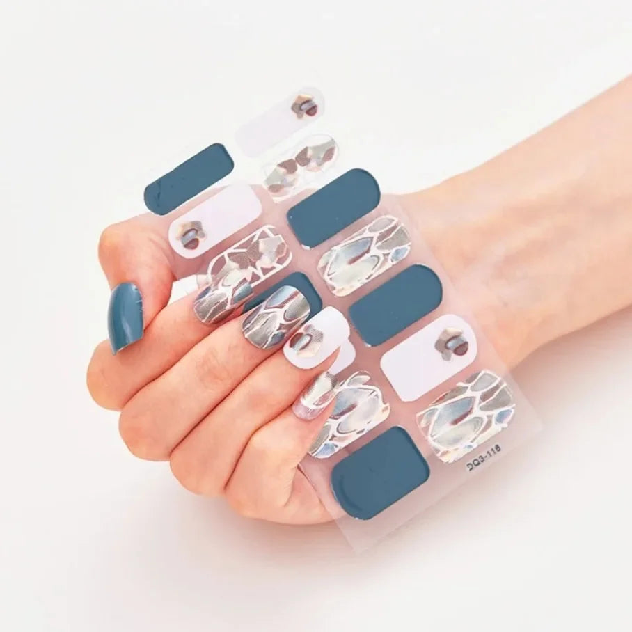Stickers para Uñas de Gel Semi Curado – Diseños de Color Sólido