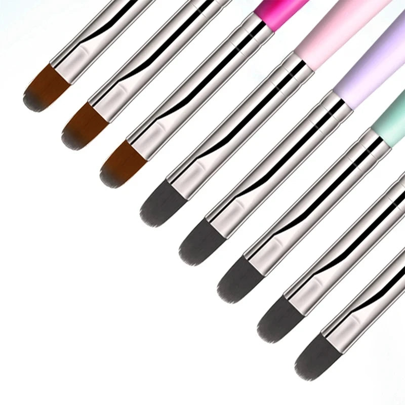 Set de Pinceles para Nail Art – Gel UV Acrílico y Decoración