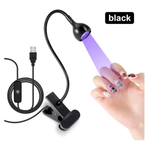Lámpara UV LED para Uñas de Gel – Mini Portátil con Clip USB