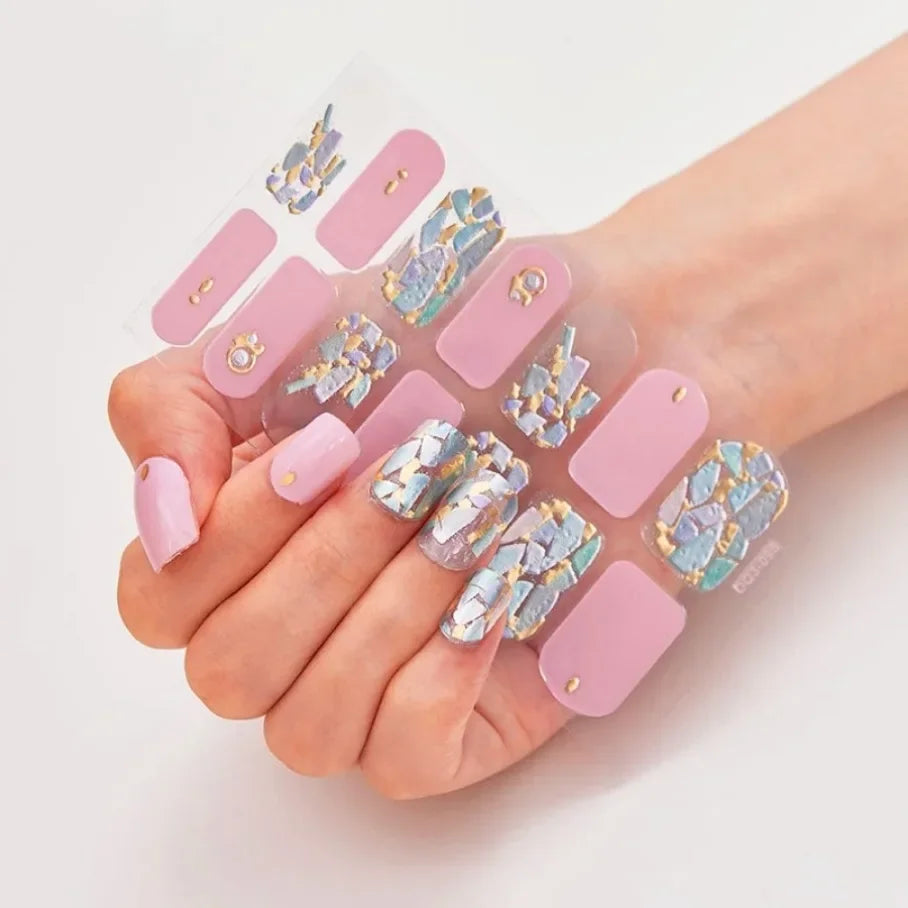 Stickers para Uñas de Gel Semi Curado – Diseños de Color Sólido