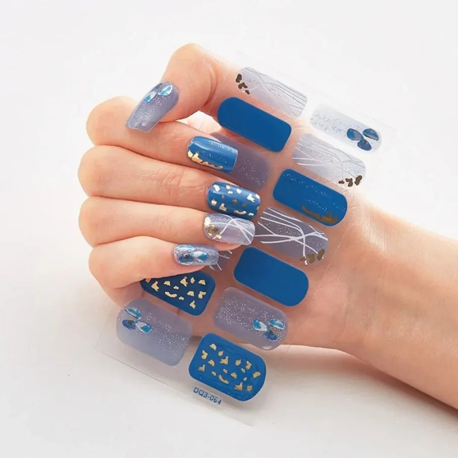 Stickers para Uñas de Gel Semi Curado – Diseños de Color Sólido