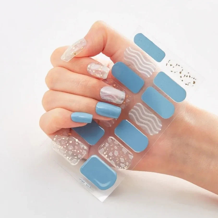 Stickers para Uñas de Gel Semi Curado – Diseños de Color Sólido