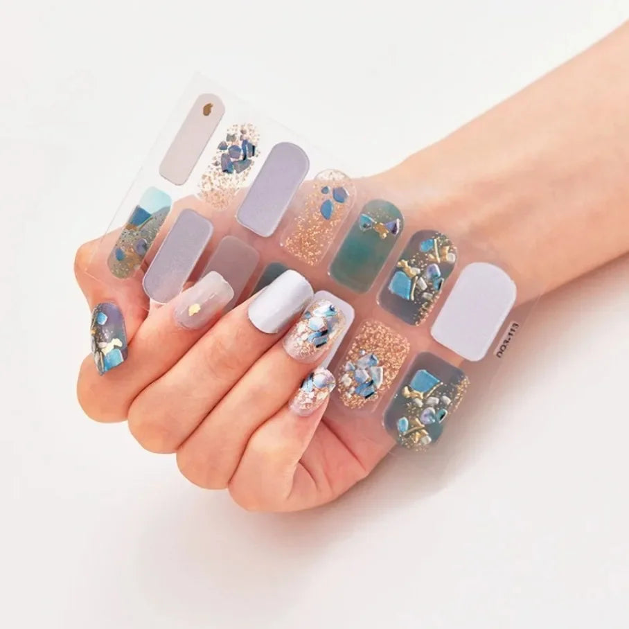 Stickers para Uñas de Gel Semi Curado – Diseños de Color Sólido