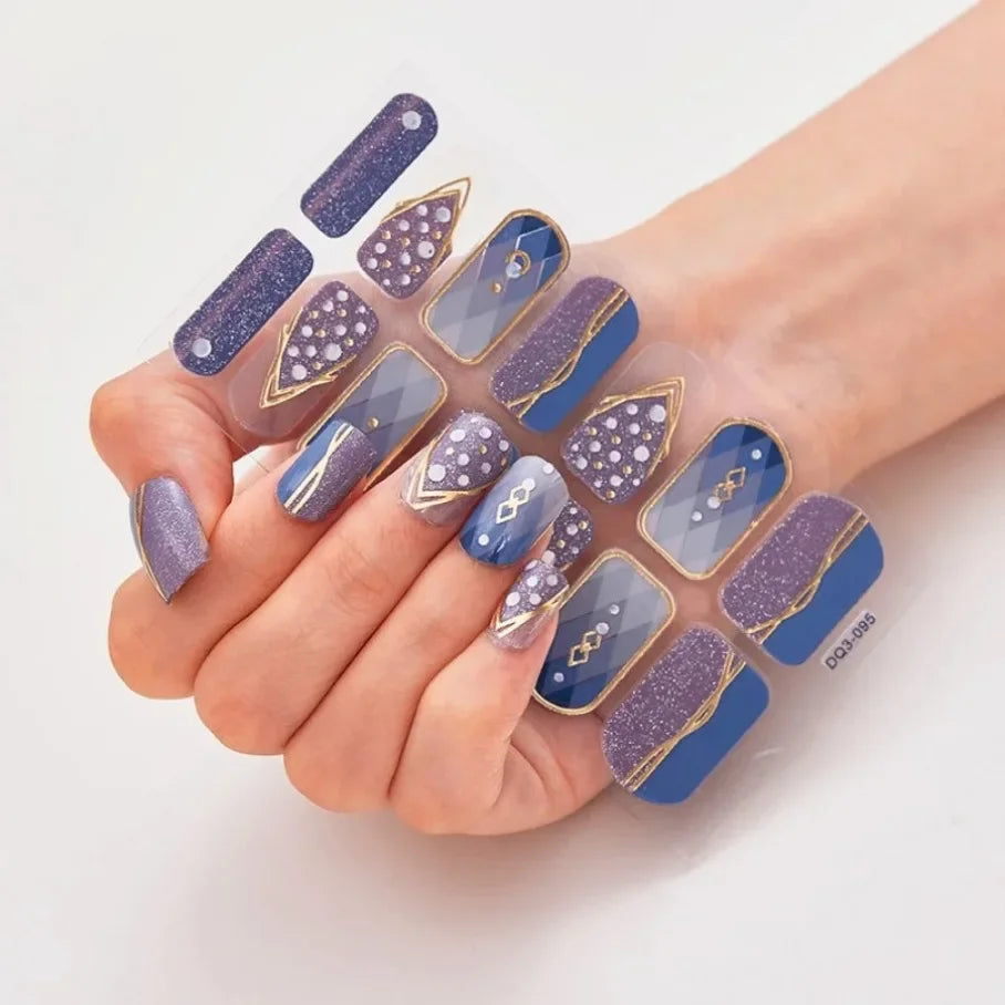 Stickers para Uñas de Gel Semi Curado – Diseños de Color Sólido