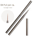 Nail Art Liner Brushes Striping Drawing Elongated Lines Painting 6/9/12/15/18mm Professional Nail Manicure Tool ZJS02