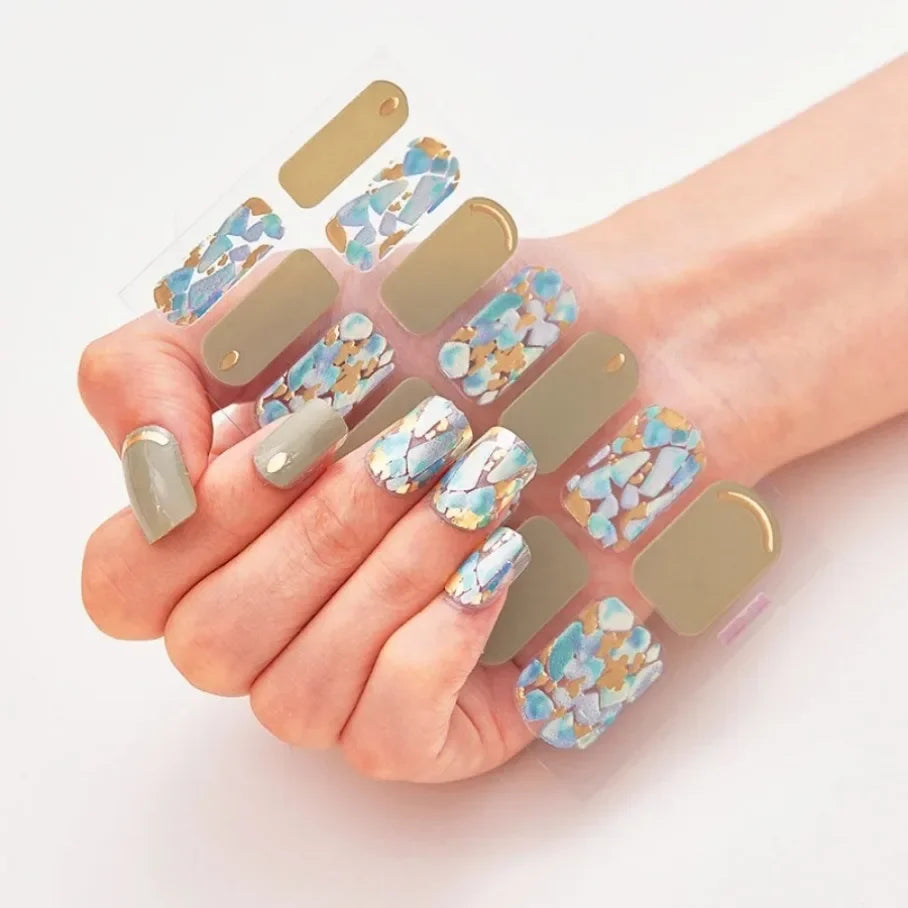 Stickers para Uñas de Gel Semi Curado – Diseños de Color Sólido