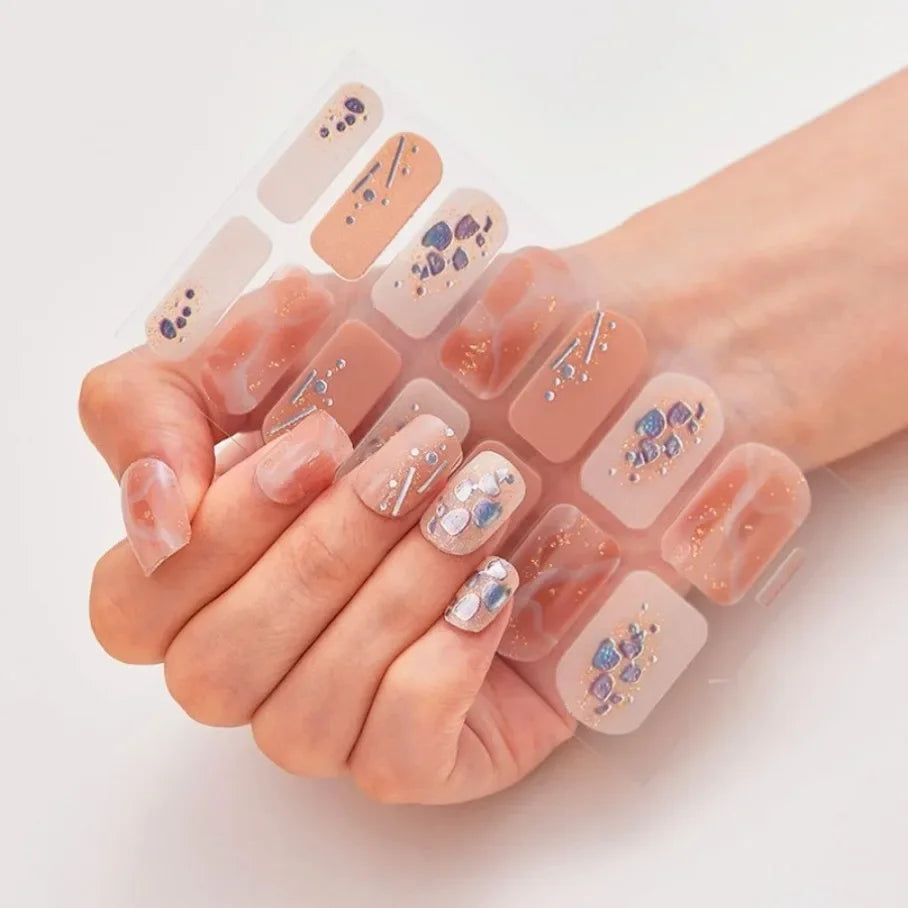 Stickers para Uñas de Gel Semi Curado – Diseños de Color Sólido