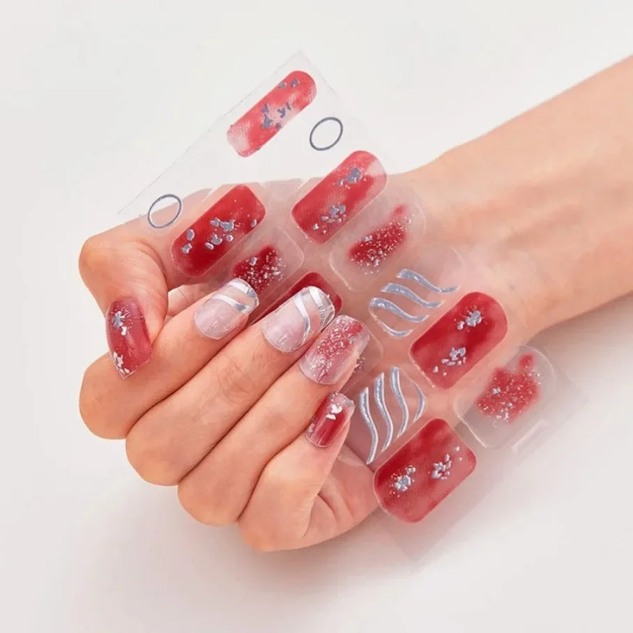 Stickers para Uñas de Gel Semi Curado – Diseños de Color Sólido