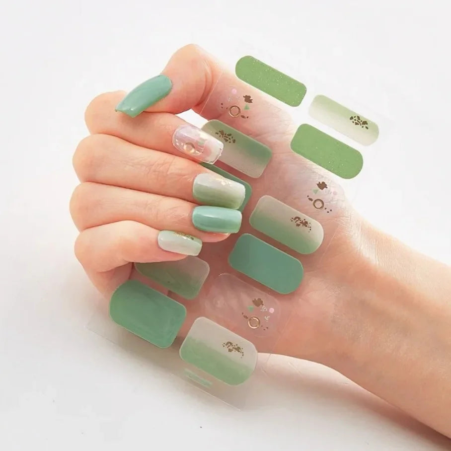 Stickers para Uñas de Gel Semi Curado – Diseños de Color Sólido