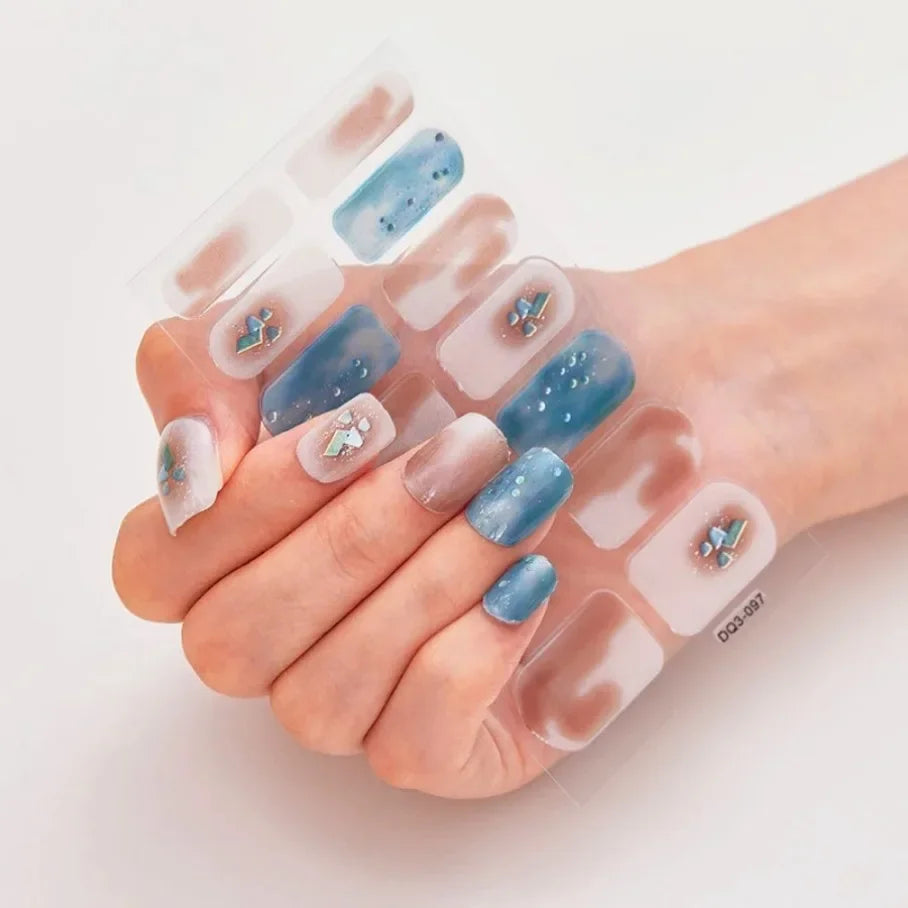 Stickers para Uñas de Gel Semi Curado – Diseños de Color Sólido