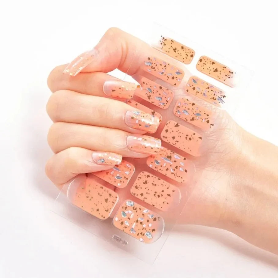 Stickers para Uñas de Gel Semi Curado – Diseños de Color Sólido