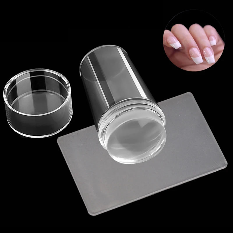 Kit de Placas de Stamping para Uñas – Diseños French y Nail Art