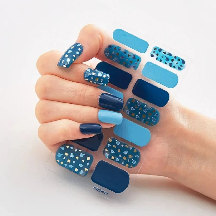 Stickers para Uñas de Gel Semi Curado – Diseños de Color Sólido