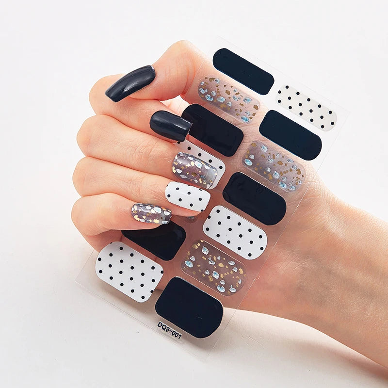 Stickers para Uñas de Gel Semi Curado – Diseños de Color Sólido