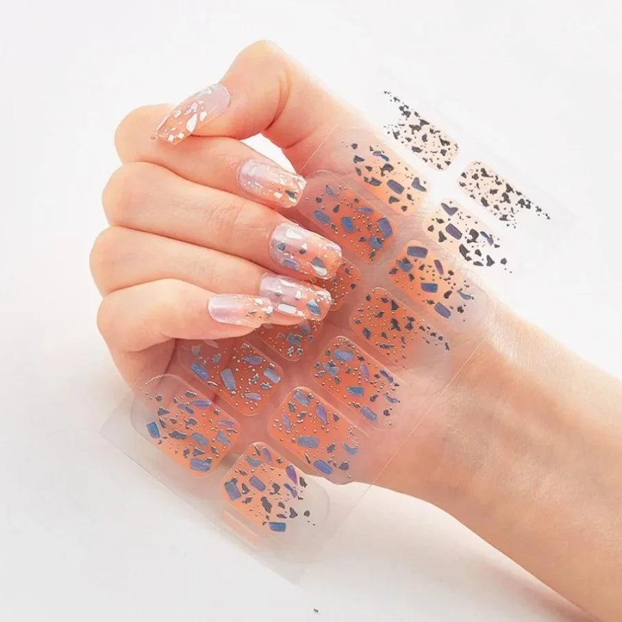 Stickers para Uñas de Gel Semi Curado – Diseños de Color Sólido