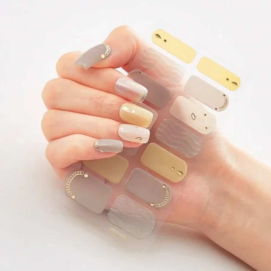 Stickers para Uñas de Gel Semi Curado – Diseños de Color Sólido