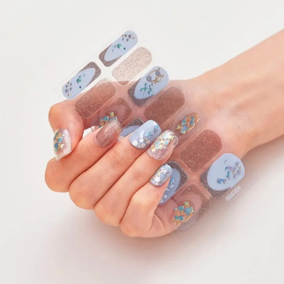 Stickers para Uñas de Gel Semi Curado – Diseños de Color Sólido