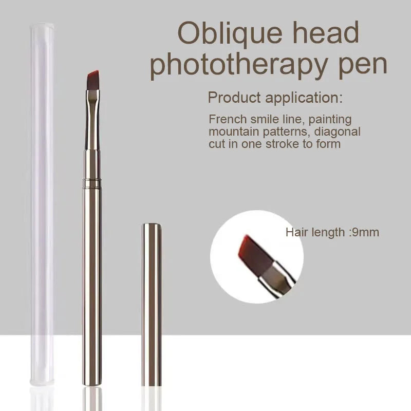 Nail Art Liner Brushes Striping Drawing Elongated Lines Painting 6/9/12/15/18mm Professional Nail Manicure Tool ZJS02