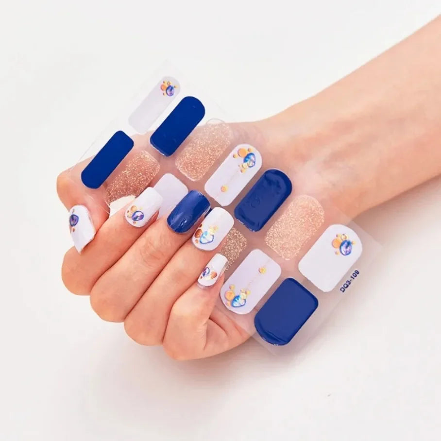 Stickers para Uñas de Gel Semi Curado – Diseños de Color Sólido