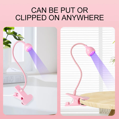 Lámpara UV LED para Uñas de Gel – Mini Portátil con Clip USB