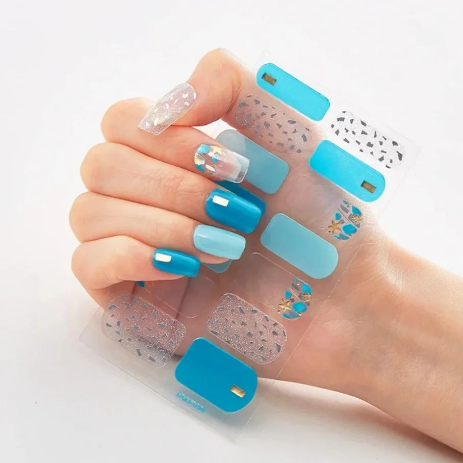 Stickers para Uñas de Gel Semi Curado – Diseños de Color Sólido