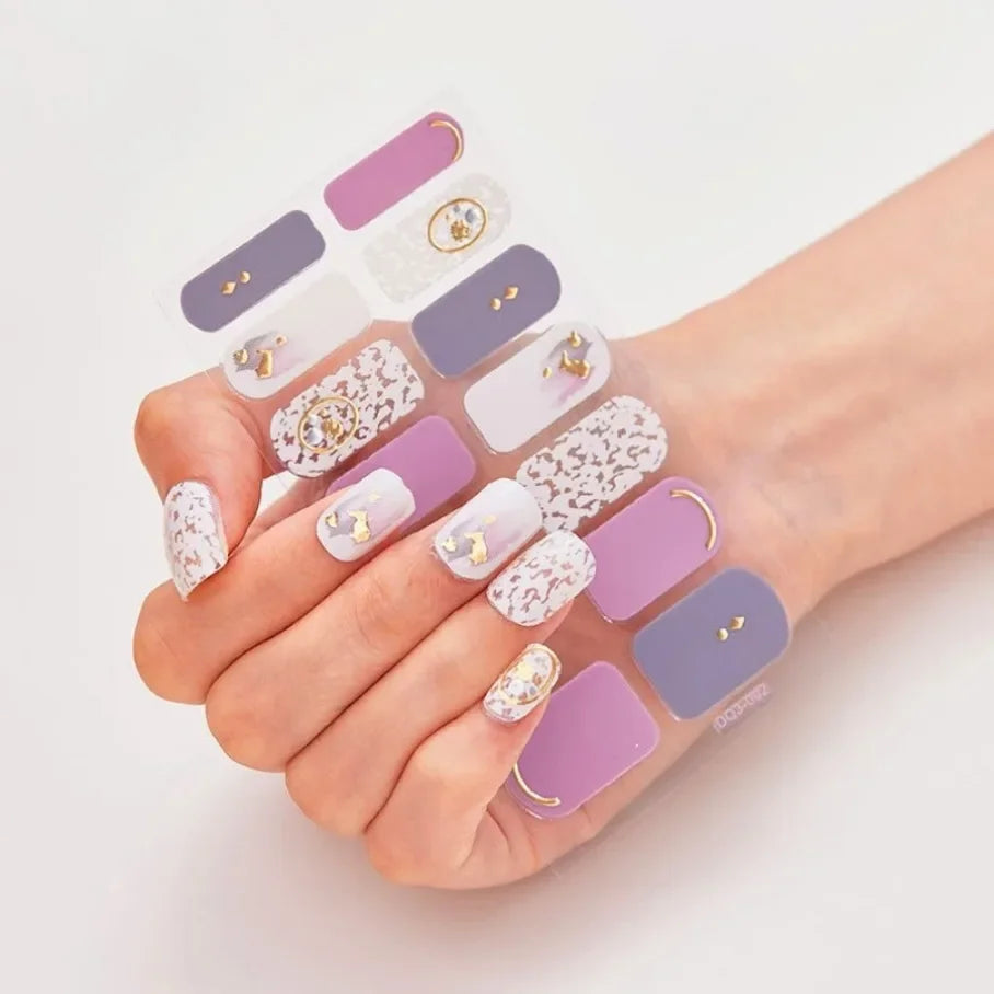 Stickers para Uñas de Gel Semi Curado – Diseños de Color Sólido