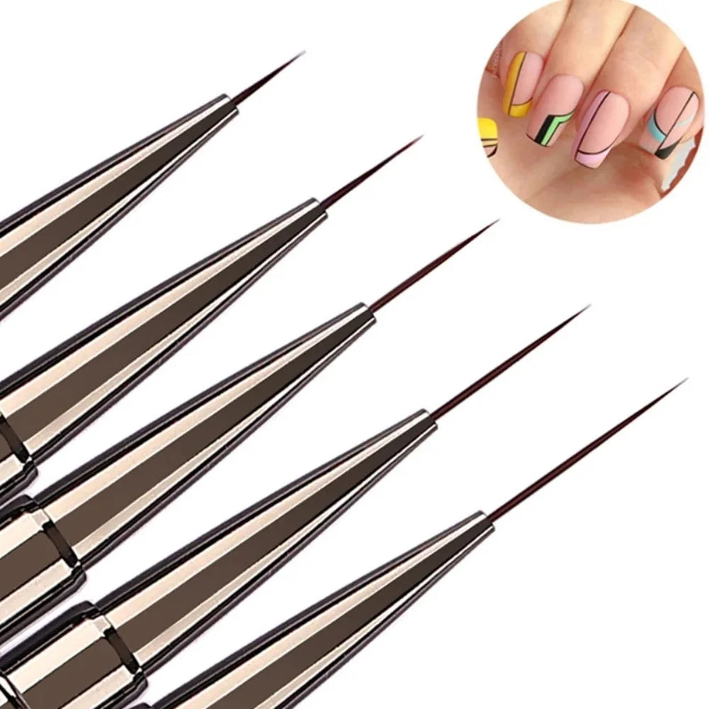 Nails Art Liner Brushes Striping Drawing Elongated Lines Striping Drawing Painting Nail Design Pen Professional Manicure Tool