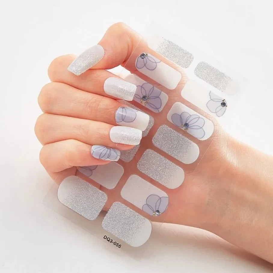 Stickers para Uñas de Gel Semi Curado – Diseños de Color Sólido
