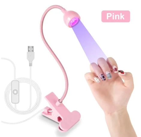 Lámpara UV LED para Uñas de Gel – Mini Portátil con Clip USB