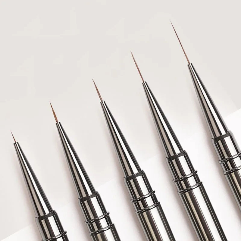 Nail Art Liner Brushes Striping Drawing Elongated Lines Painting 6/9/12/15/18mm Professional Nail Manicure Tool ZJS02