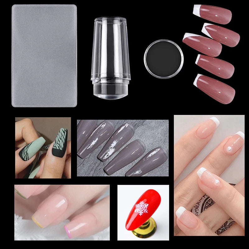 Kit de Placas de Stamping para Uñas – Diseños French y Nail Art