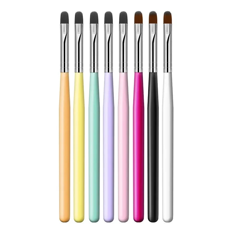 Set de Pinceles para Nail Art – Gel UV Acrílico y Decoración