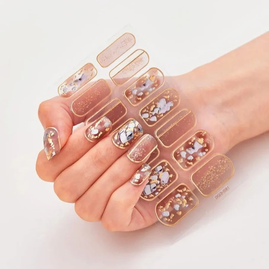 Stickers para Uñas de Gel Semi Curado – Diseños de Color Sólido