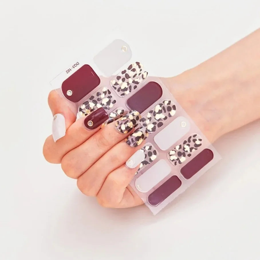Stickers para Uñas de Gel Semi Curado – Diseños de Color Sólido