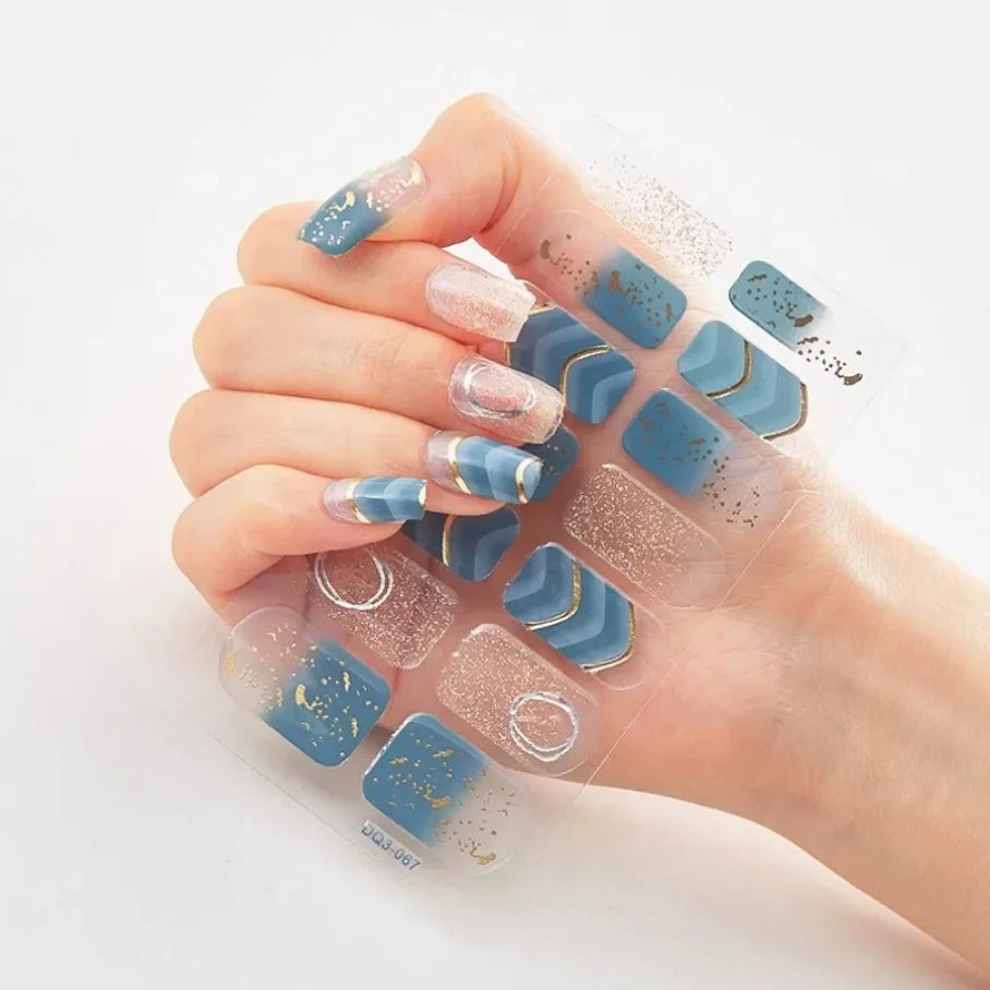 Stickers para Uñas de Gel Semi Curado – Diseños de Color Sólido