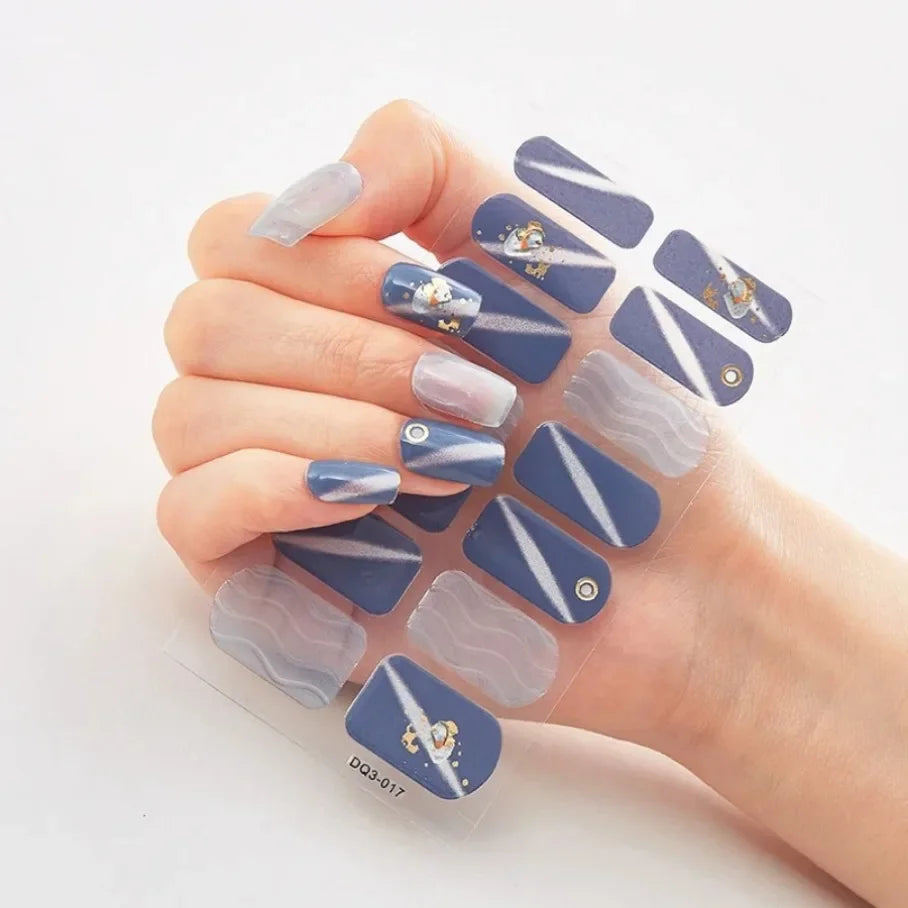 Stickers para Uñas de Gel Semi Curado – Diseños de Color Sólido
