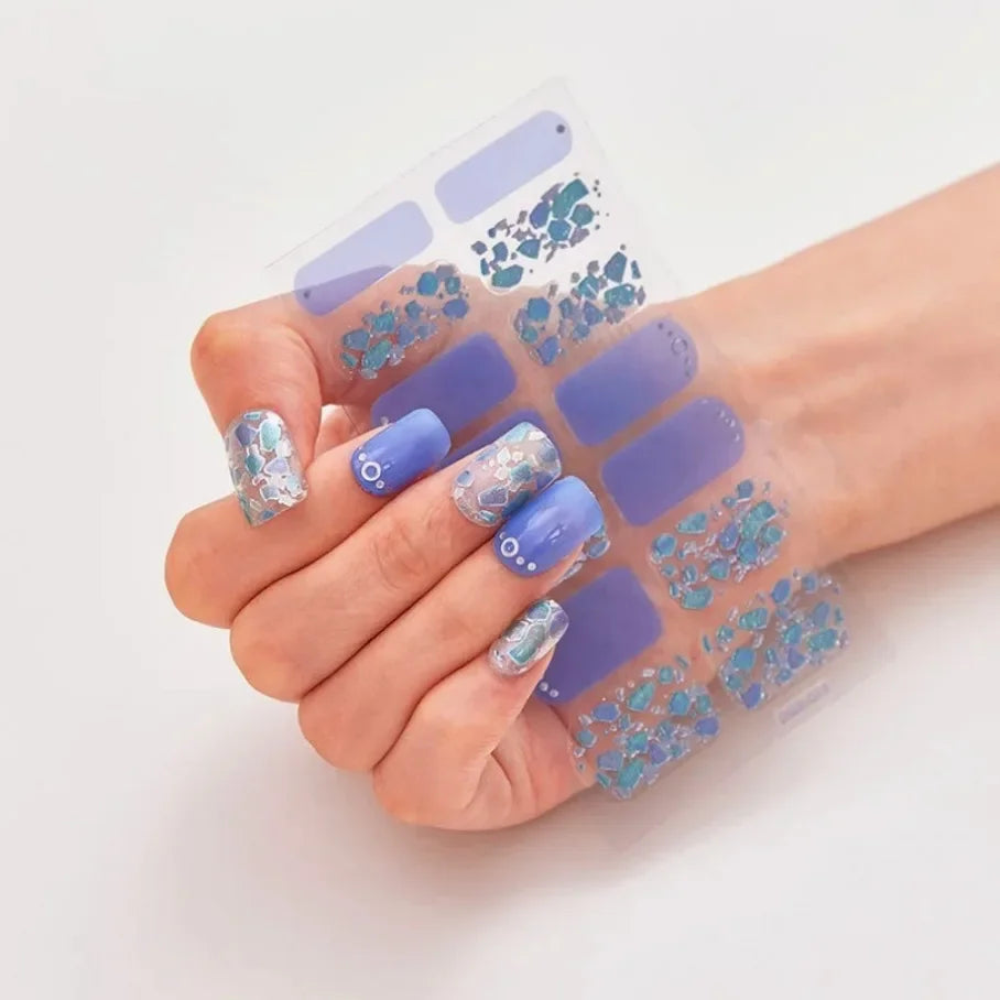 Stickers para Uñas de Gel Semi Curado – Diseños de Color Sólido