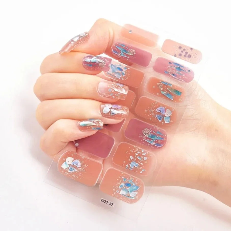 Stickers para Uñas de Gel Semi Curado – Diseños de Color Sólido