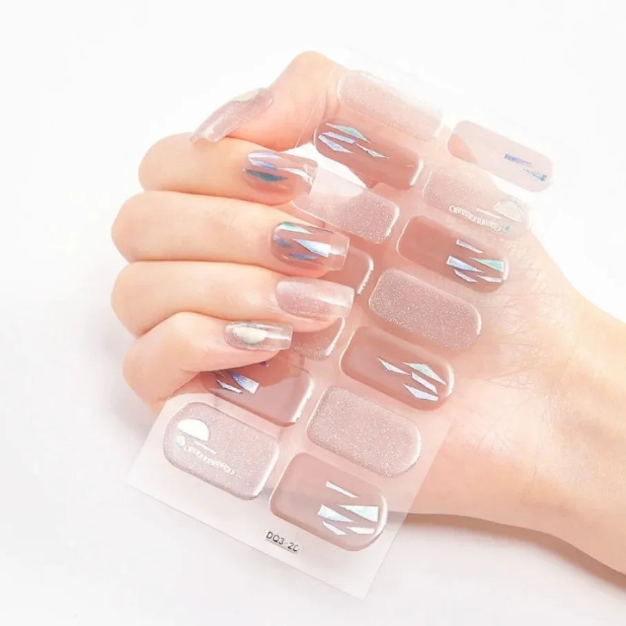 Stickers para Uñas de Gel Semi Curado – Diseños de Color Sólido