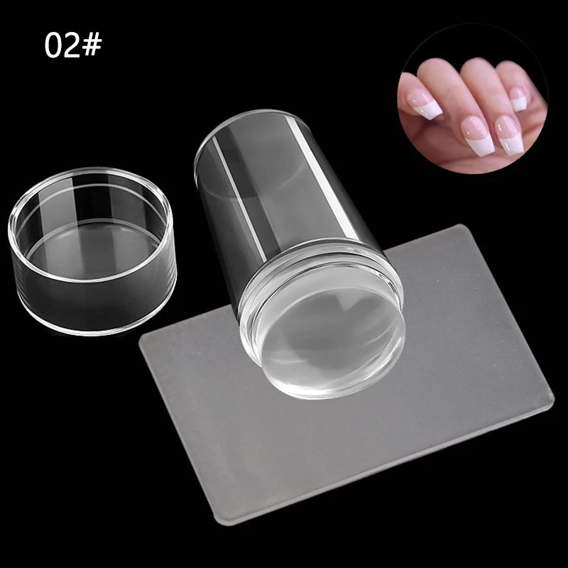 Kit de Placas de Stamping para Uñas – Diseños French y Nail Art