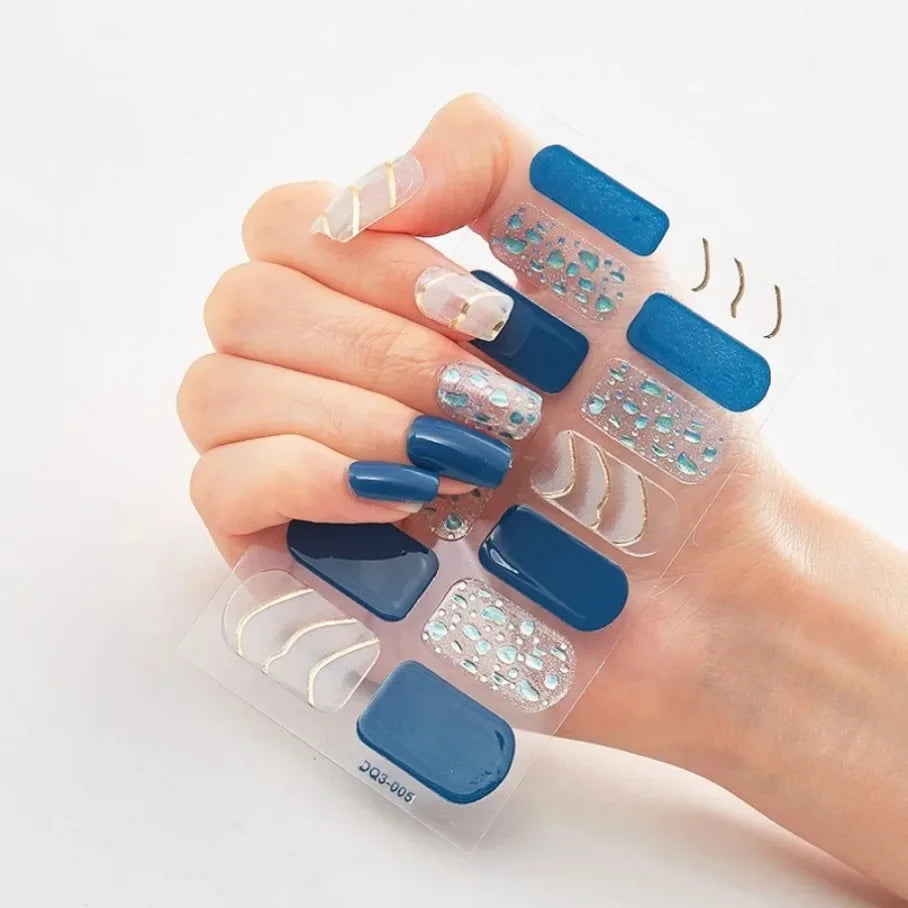 Stickers para Uñas de Gel Semi Curado – Diseños de Color Sólido