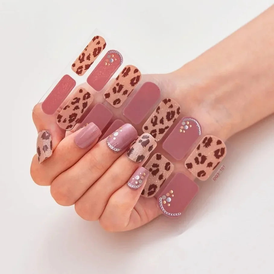 Stickers para Uñas de Gel Semi Curado – Diseños de Color Sólido