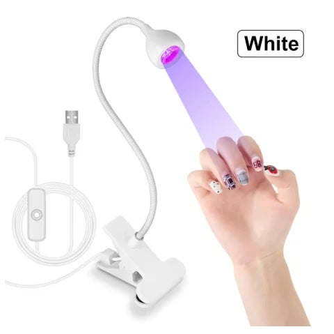Lámpara UV LED para Uñas de Gel – Mini Portátil con Clip USB
