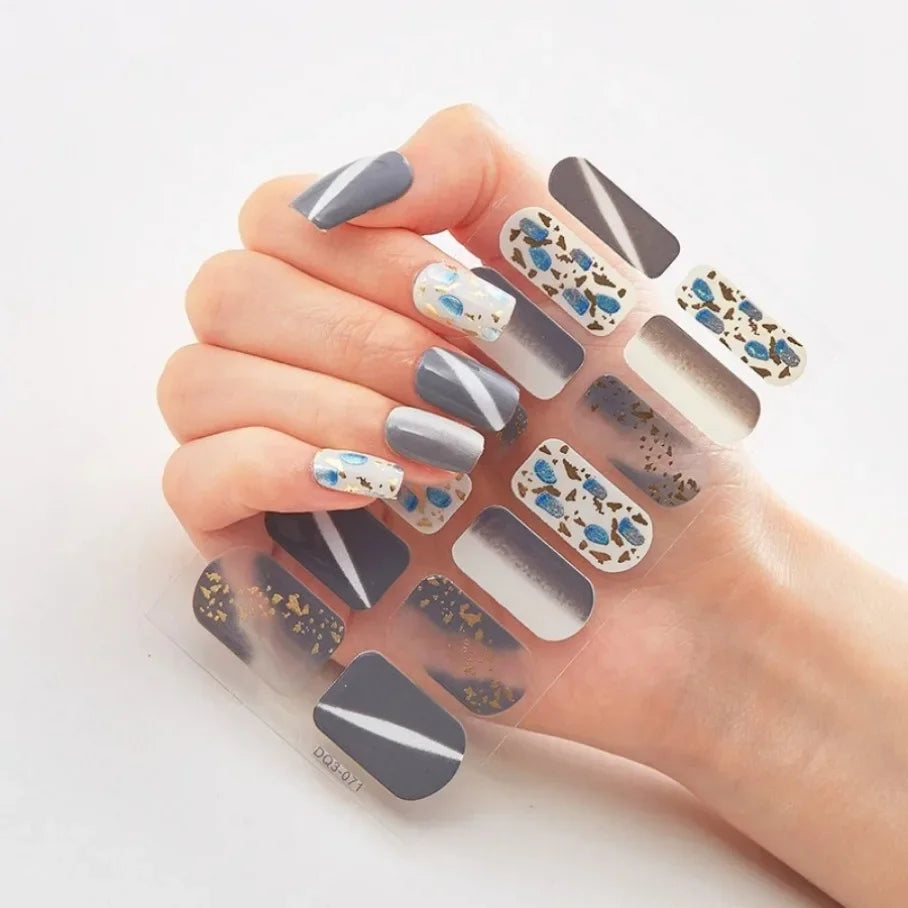 Stickers para Uñas de Gel Semi Curado – Diseños de Color Sólido