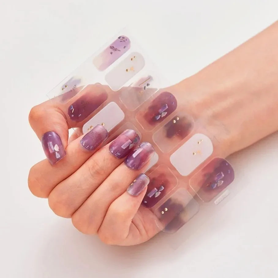 Stickers para Uñas de Gel Semi Curado – Diseños de Color Sólido