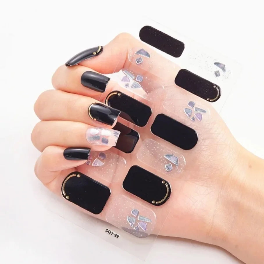 Stickers para Uñas de Gel Semi Curado – Diseños de Color Sólido