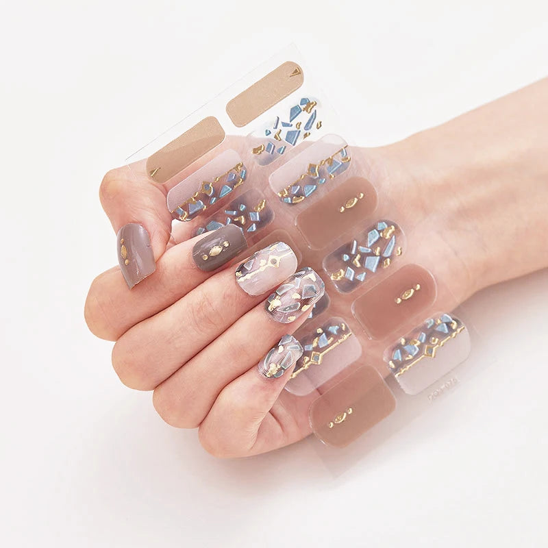 Stickers para Uñas de Gel Semi Curado – Diseños de Color Sólido